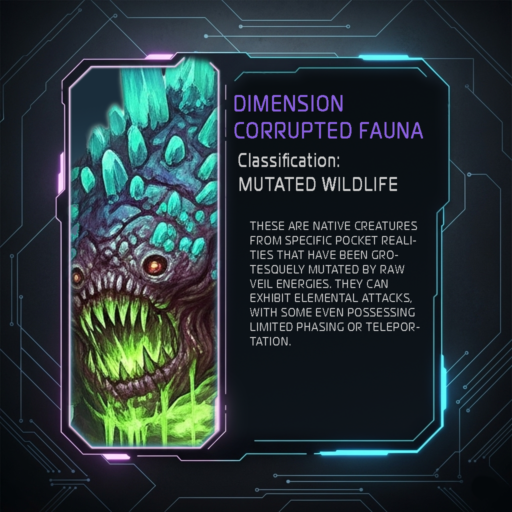 Dimension Corrupted Fauna Bestiary Card