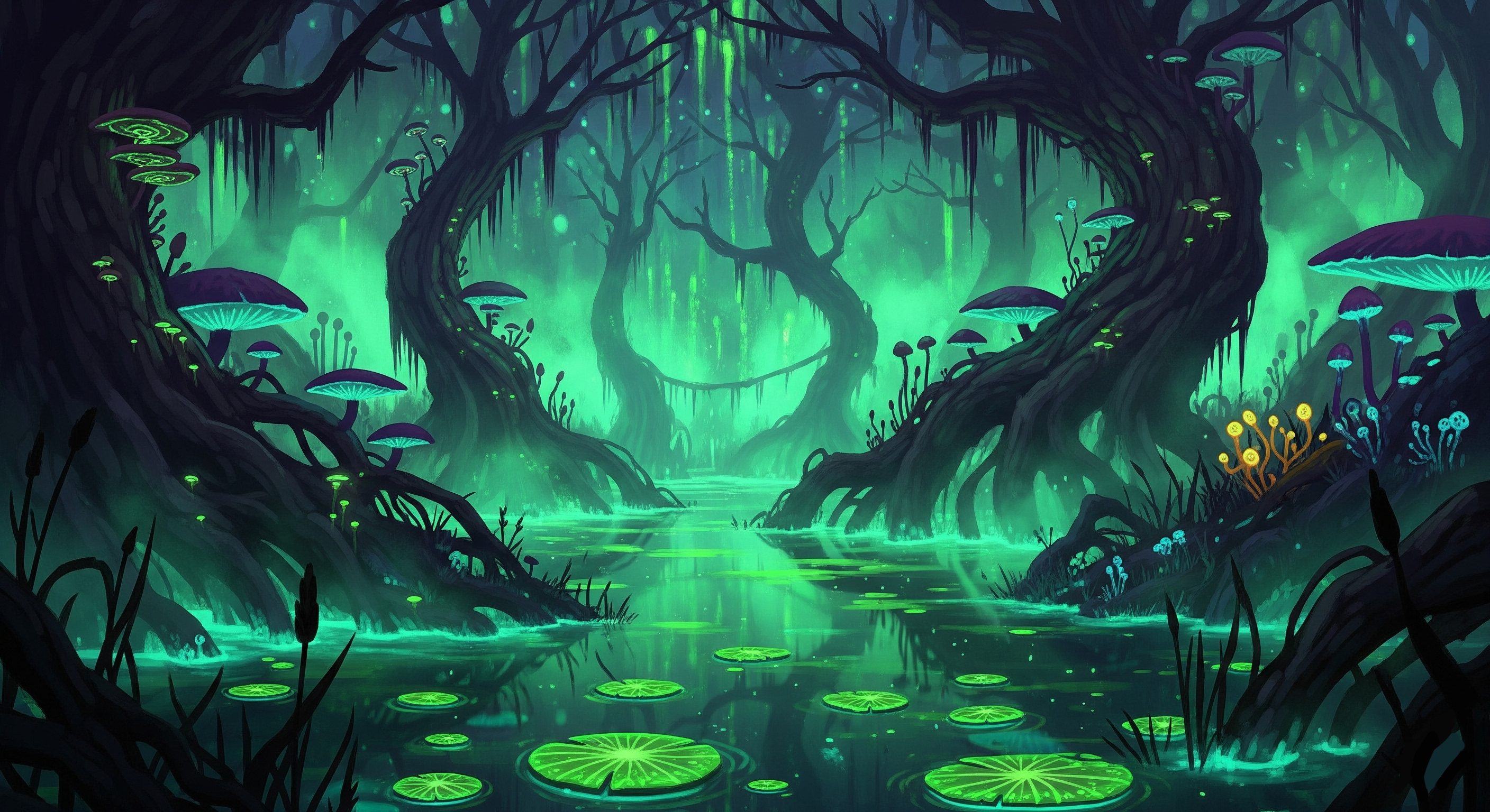 Aetheric Swamps Concept Art Primary View