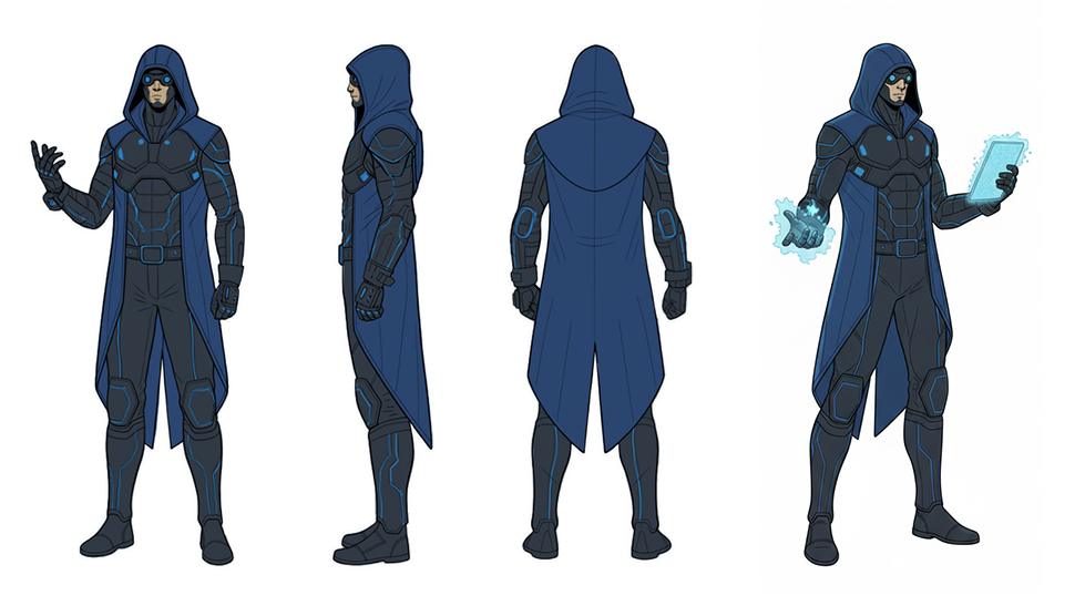 Cipherstream Character Model Sheet
