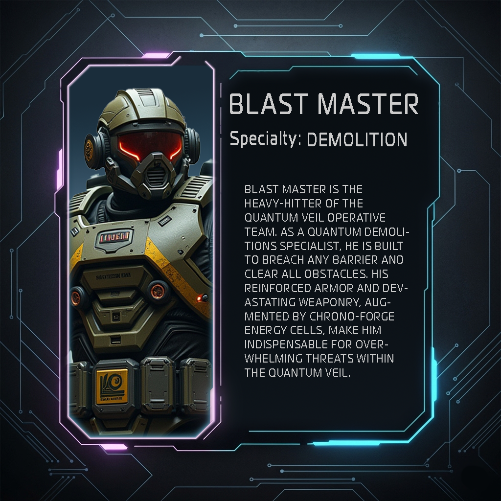Blast Master Character Card