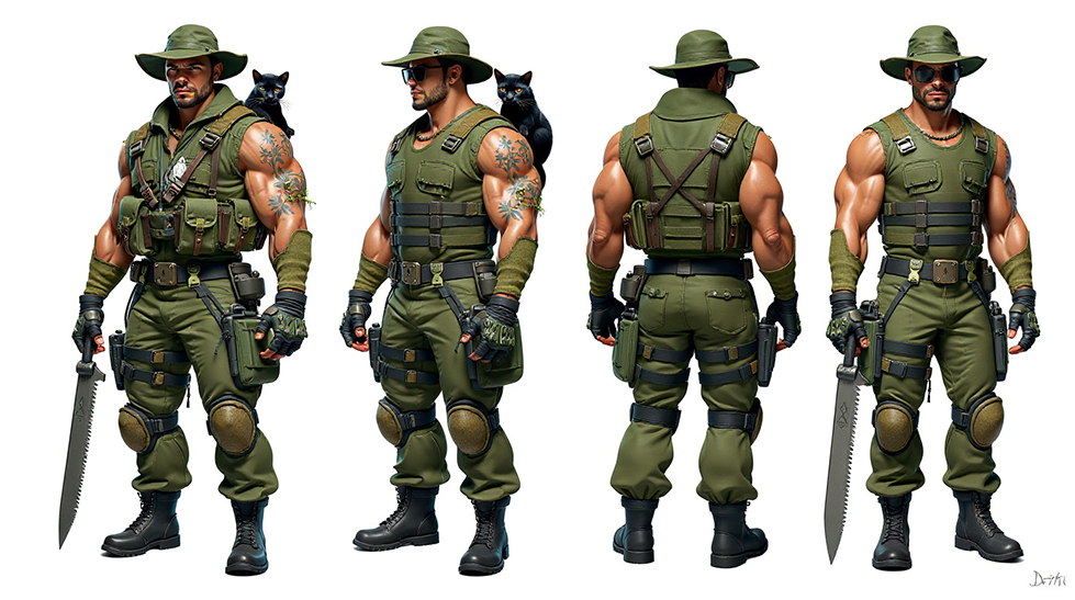 Canopy Character Model Sheet