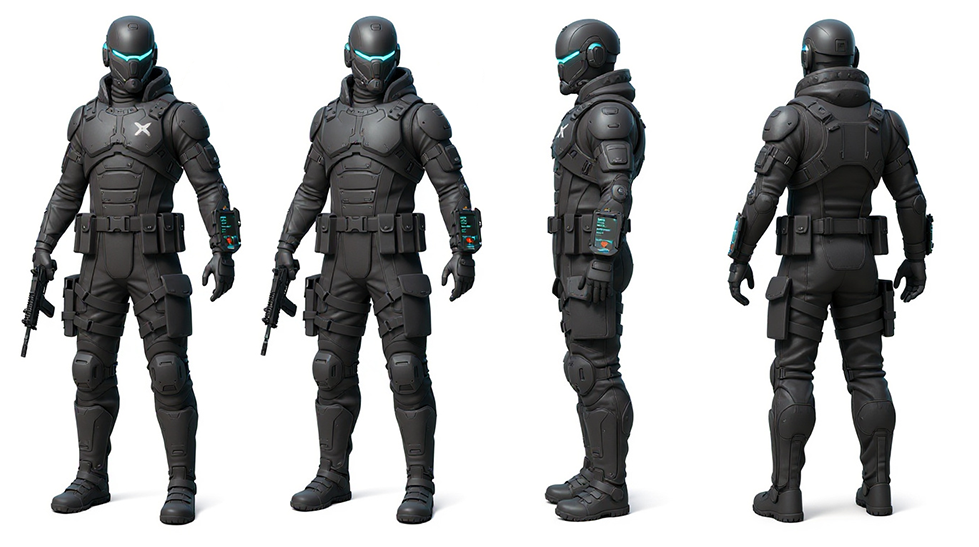Ghostwire Character Model Sheet