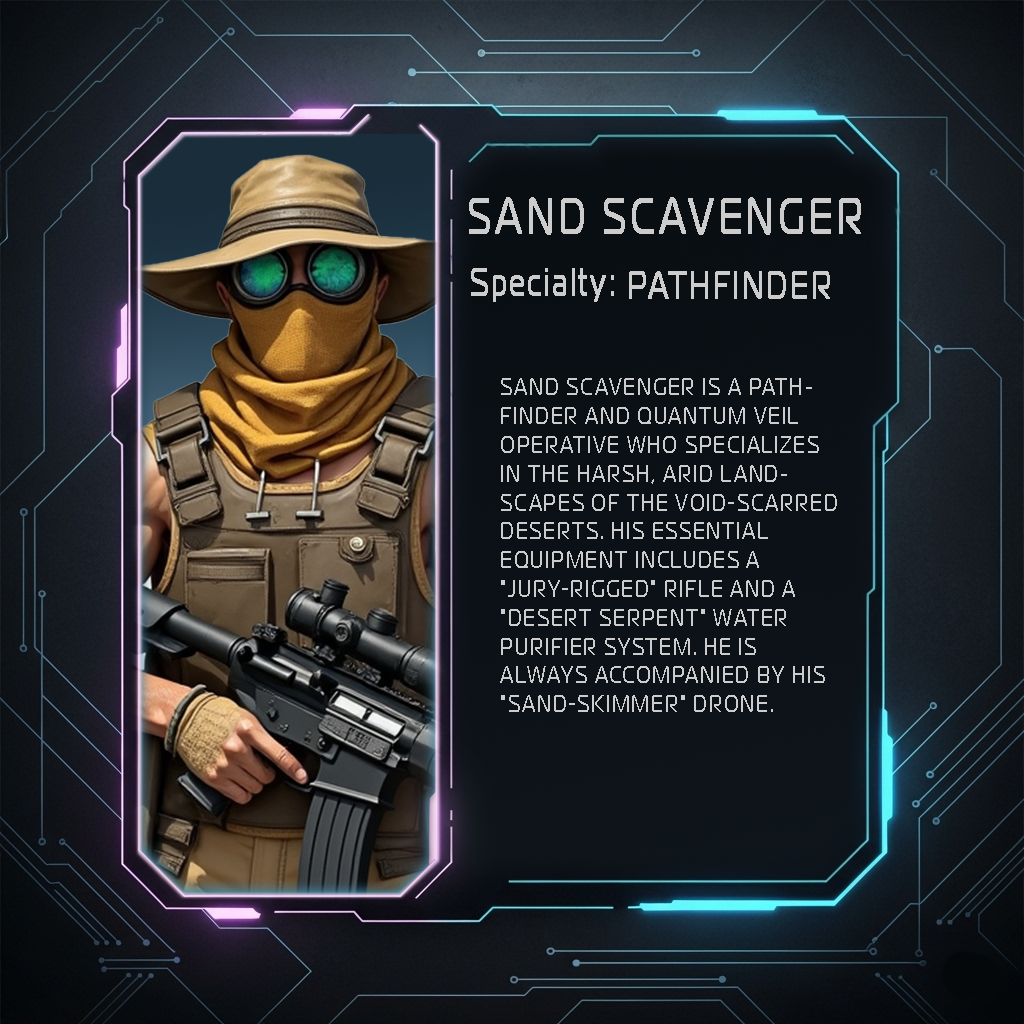 Sand Scavenger Character Card